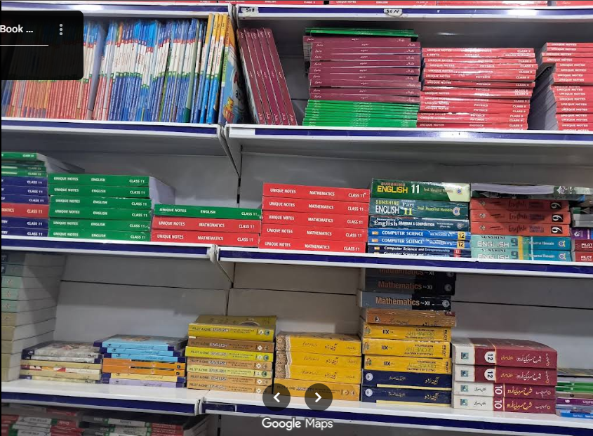 Inside Smart & Allied School Book House in Urdu Bazar, Lahore
