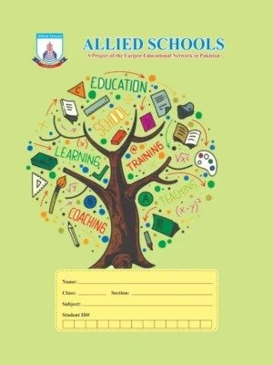 Allied Schools Narrow Line Copy | Official School Notebook Pakistan