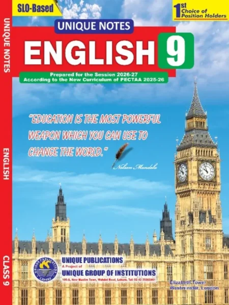 Buy Unique Notes English Book Class 9 Online