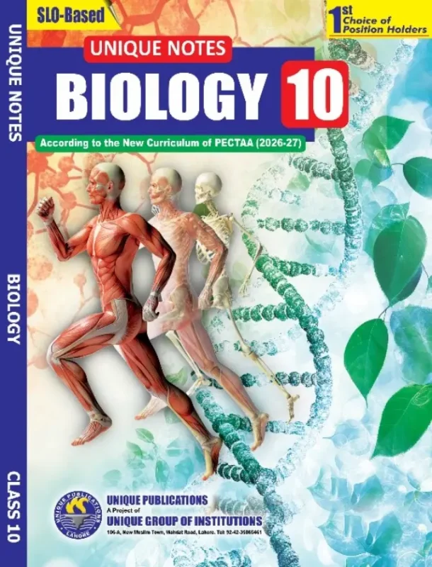 Buy Unique Notes Biology Class 10 Online in Pakistan