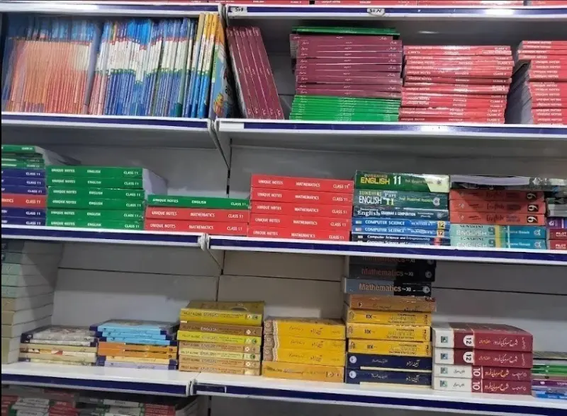 Inside Smart & Allied School Book House in Lahore