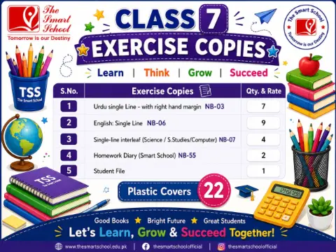 Buy The Smart School Class 7 Exercise Copies Online