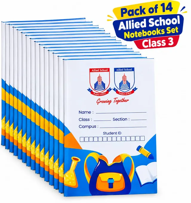 Notebooks Set (Pack of 14) | Class 3 | Allied School