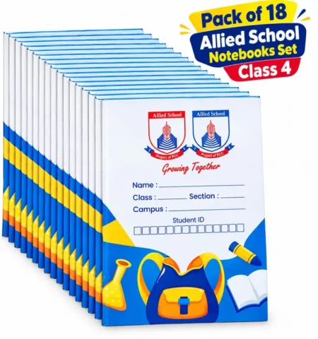 Notebooks Set (Pack of 18) | Class 4 | Allied School