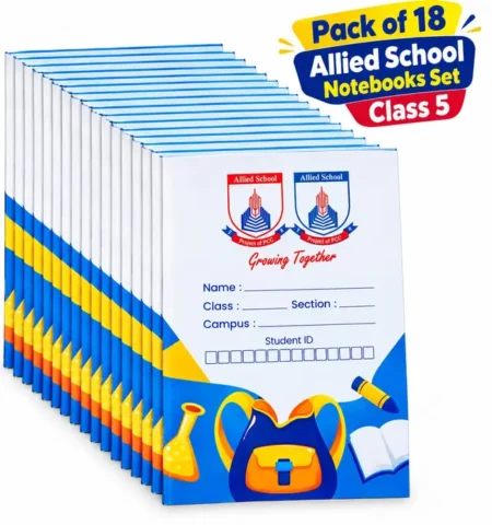 Notebooks Set (Pack of 18) | Class 5 | Allied School